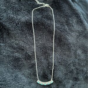 Elegant Silver and Turquoise Necklace